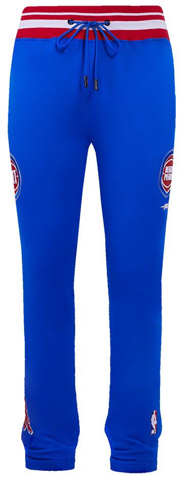 Pro Standard Men's Detroit Pistons Blue Script Tail Rib Fleece Sweatpants product image