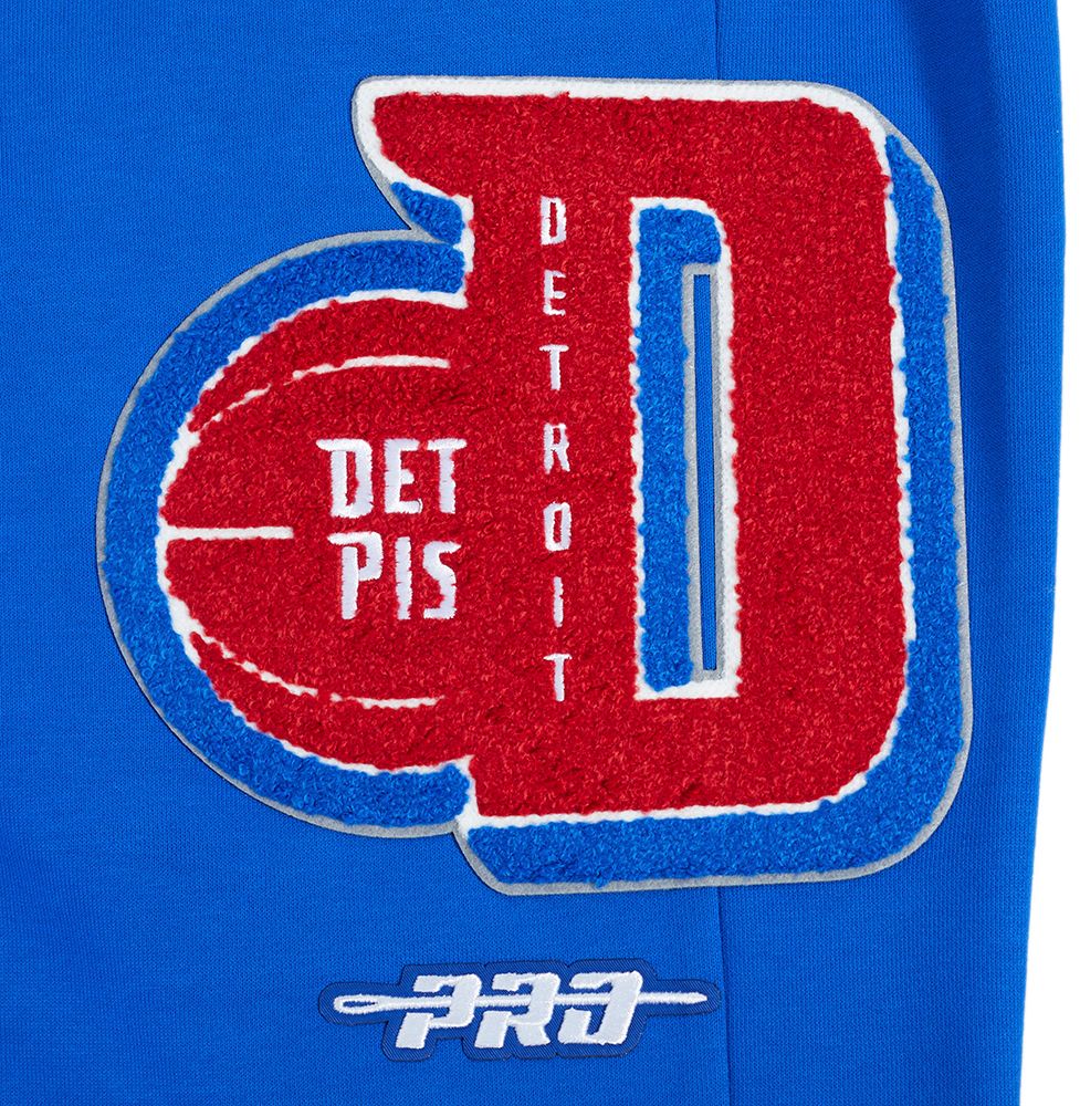 Pro Standard Men's Detroit Pistons Blue Mash Up Rib Fleece Sweatpants product image