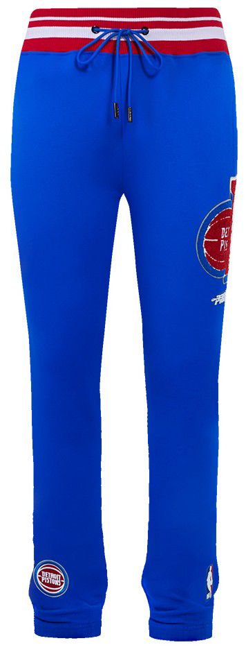 Pro Standard Men's Detroit Pistons Blue Mash Up Rib Fleece Sweatpants product image