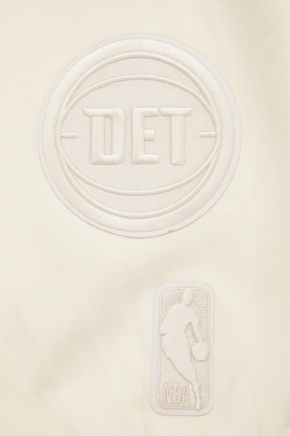 Pro Standard Men's Detroit Pistons Off White Neutral Fleece Sweatpants product image