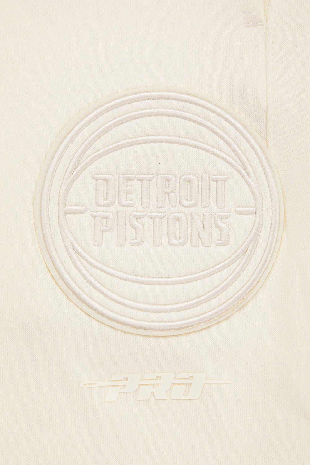 Pro Standard Men's Detroit Pistons Off White Neutral Fleece Sweatpants product image