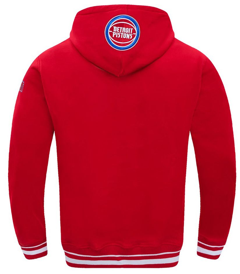 Pro Standard Men's Detroit Pistons Red Script Tail Fleece Pullover Hoodie product image