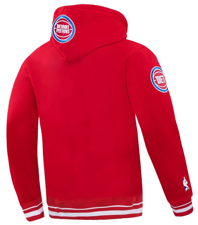 Pro Standard Men's Detroit Pistons Red Script Tail Fleece Pullover Hoodie product image