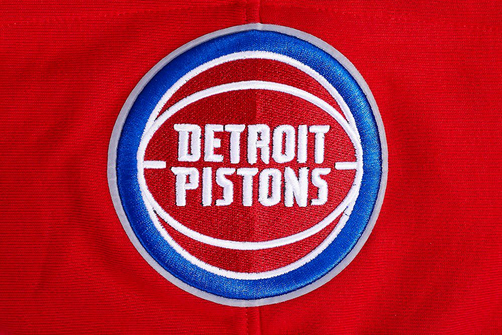 Pro Standard Men's Detroit Pistons Red Script Tail Fleece Pullover Hoodie product image
