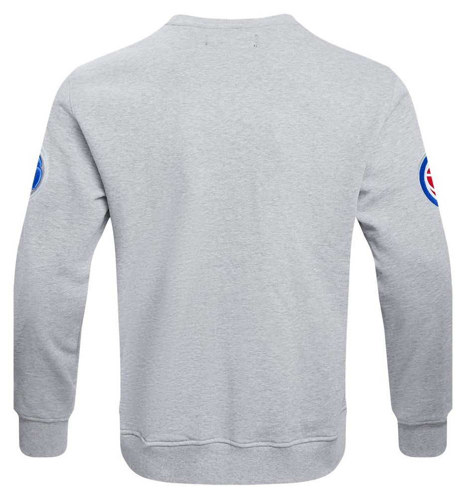 Pro Standard Men's Detroit Pistons Grey Old English Fleece Crewneck Sweatshirt product image