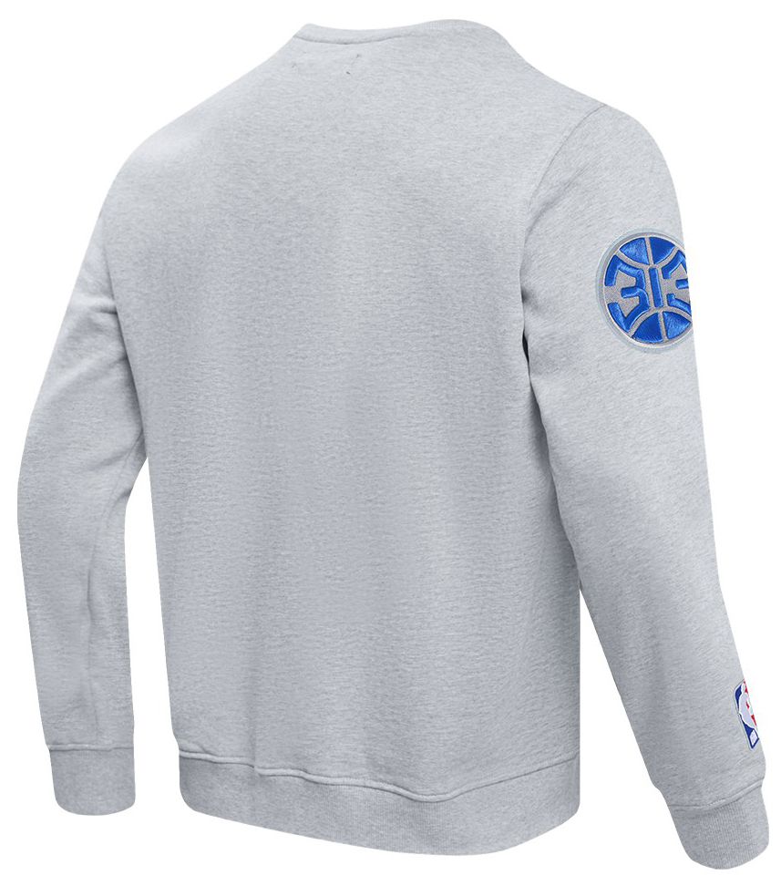 Pro Standard Men's Detroit Pistons Grey Old English Fleece Crewneck Sweatshirt product image