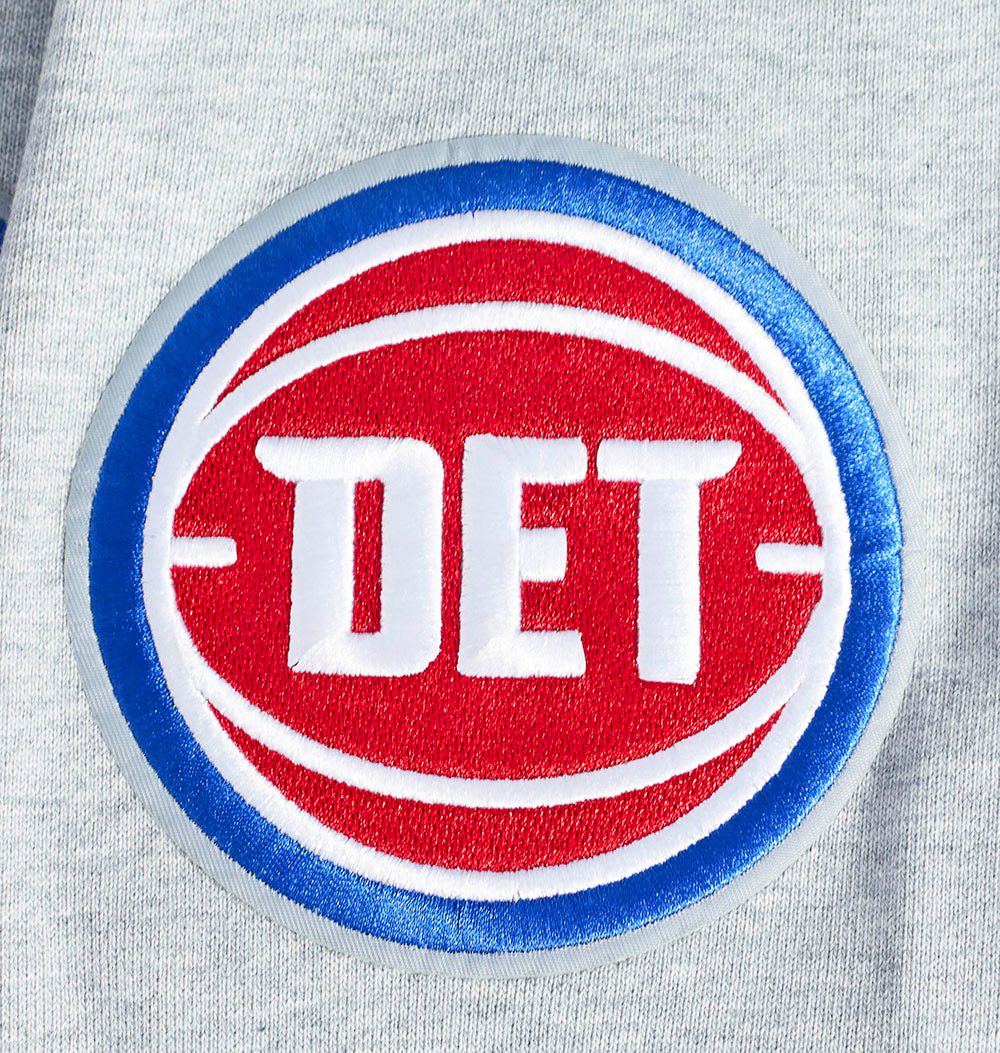Pro Standard Men's Detroit Pistons Grey Old English Fleece Crewneck Sweatshirt product image