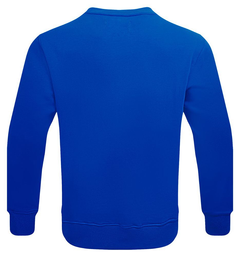 Pro Standard Men's Detroit Pistons Blue Old English Fleece Crewneck Sweatshirt product image