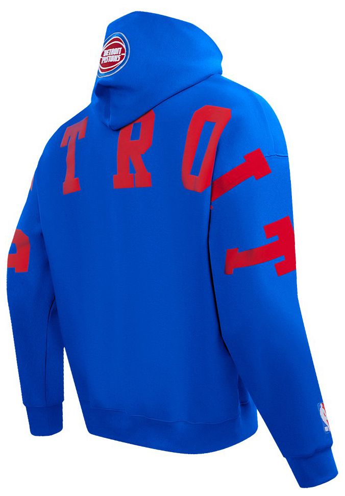 Pro Standard Men's Detroit Pistons Blue Wing Span Drop Fleece Hoodie product image