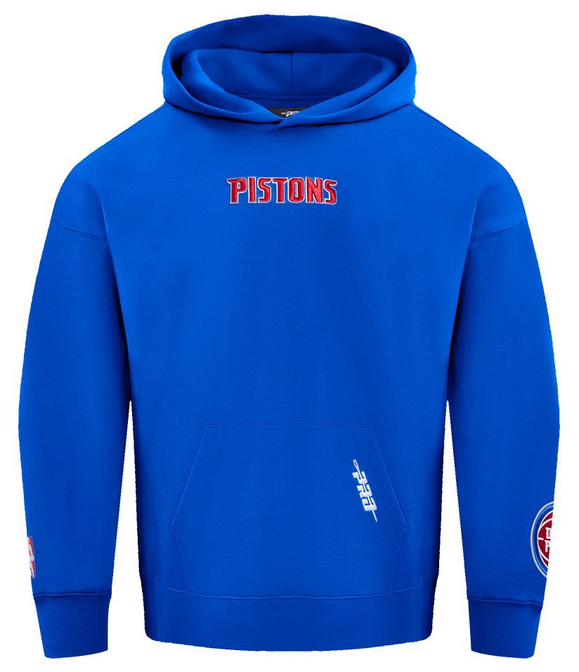 Pro Standard Men's Detroit Pistons Blue Wing Span Drop Fleece Hoodie product image
