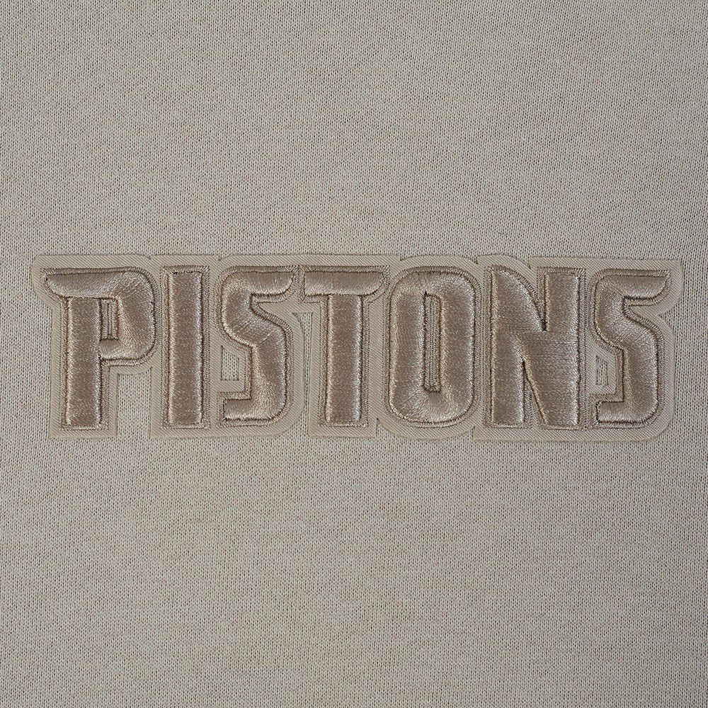 Pro Standard Men's Detroit Pistons Taupe Wing Span Drop Fleece Hoodie product image