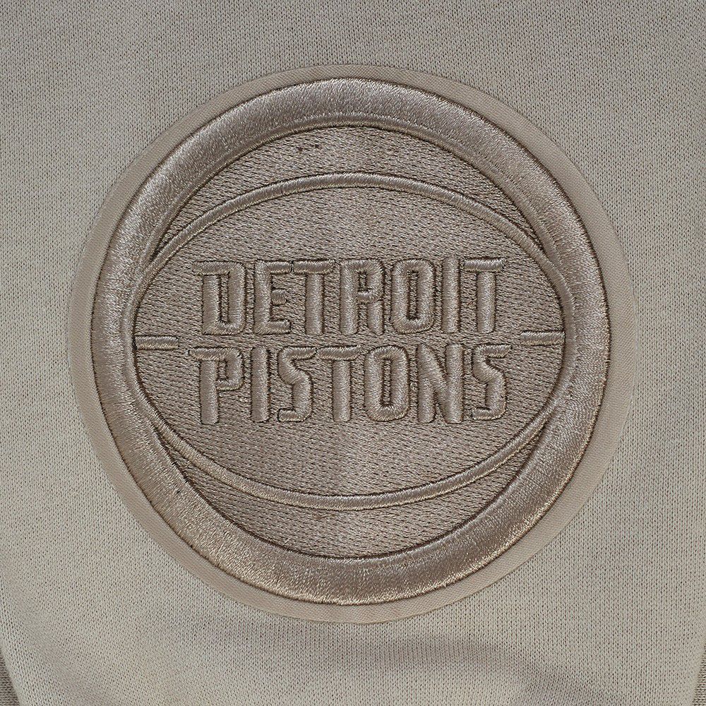 Pro Standard Men's Detroit Pistons Taupe Wing Span Drop Fleece Hoodie product image