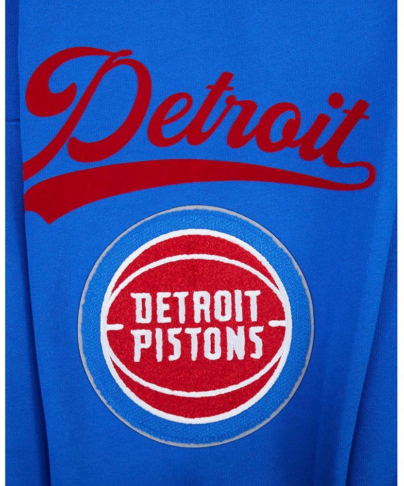 Pro Standard Men's Detroit Pistons Blue Living Large Hoodie product image