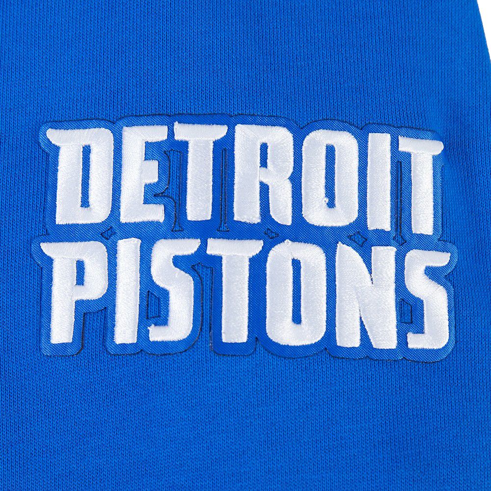 Pro Standard Men's Detroit Pistons Blue Arch 1/4 Zip Pullover product image