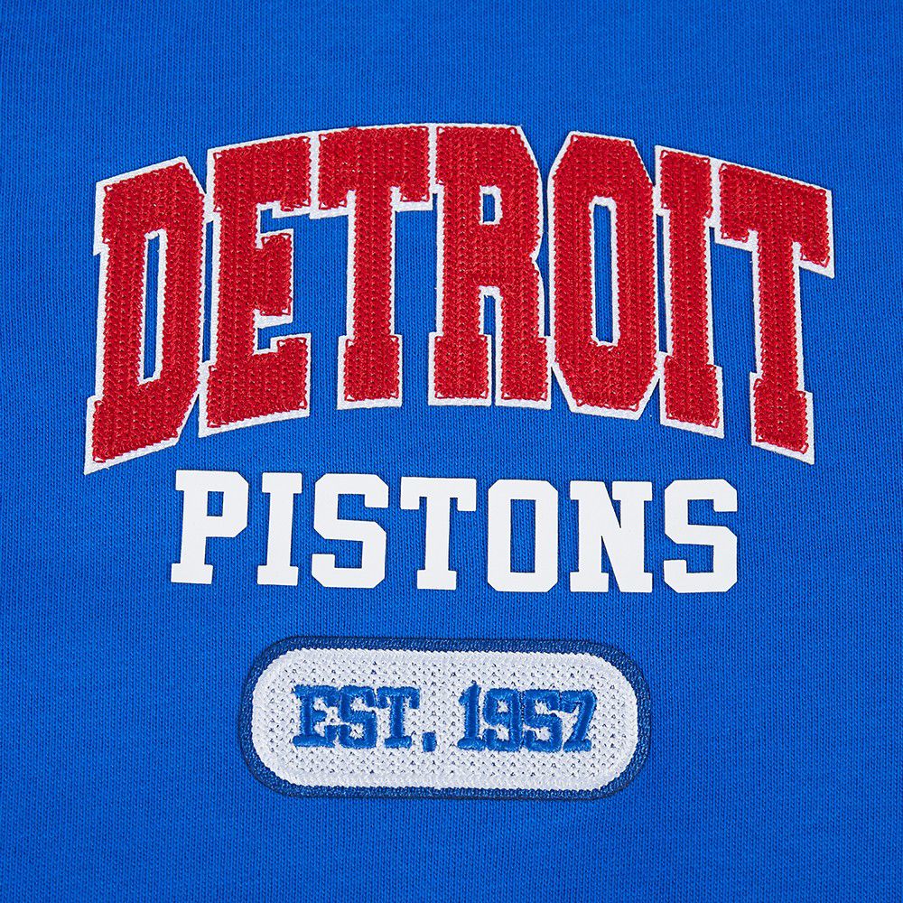 Pro Standard Men's Detroit Pistons Blue Arch 1/4 Zip Pullover product image