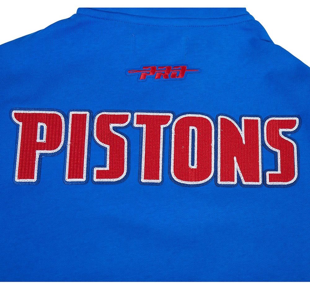 Pro Standard Men's Detroit Pistons Blue Arch 1/4 Zip Pullover product image