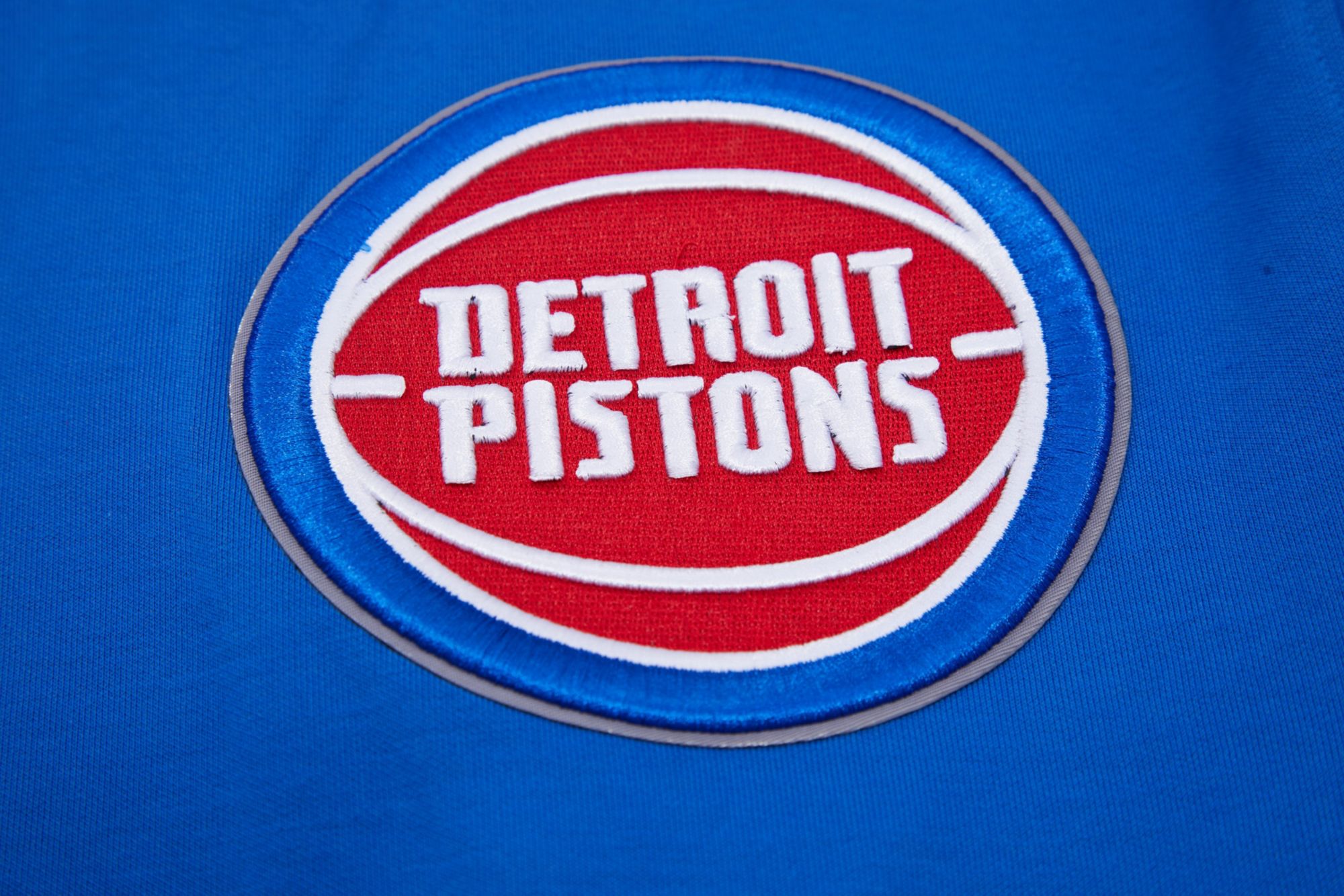 Pro Standard Men's Detroit Pistons Chenille Blue Hoodie product image