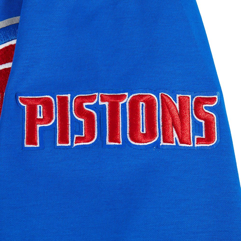 Pro Standard Men's Detroit Pistons Blue Classic Chenille Full Zip Hoodie product image