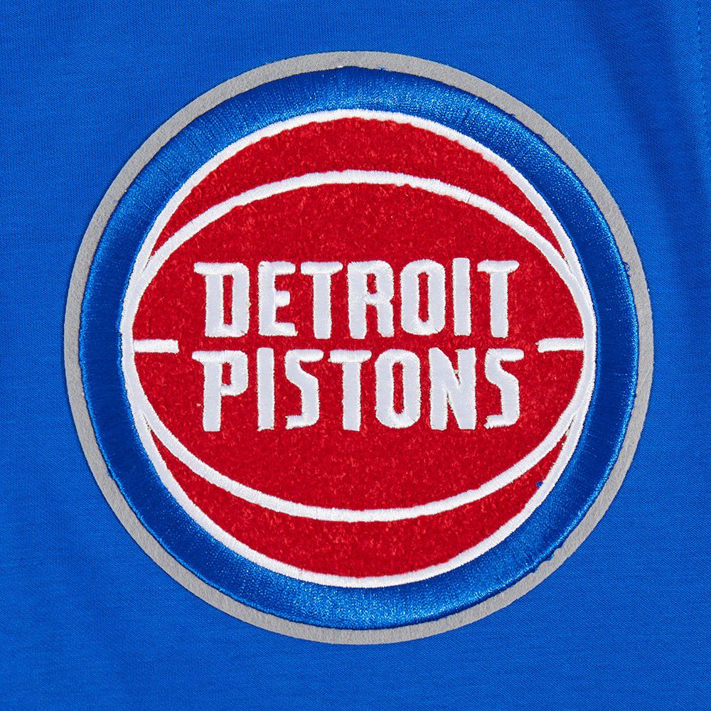 Pro Standard Men's Detroit Pistons Blue Classic Chenille Full Zip Hoodie product image