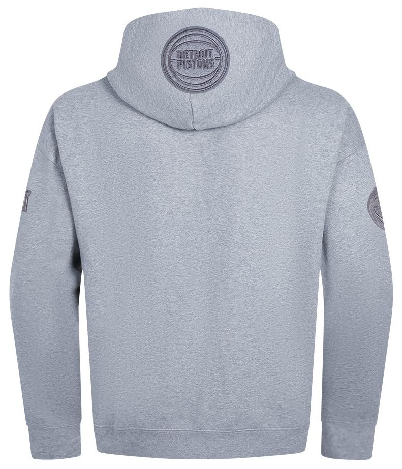 Pro Standard Men's Detroit Pistons Grey Neutral Drop Fleece Hoodie product image