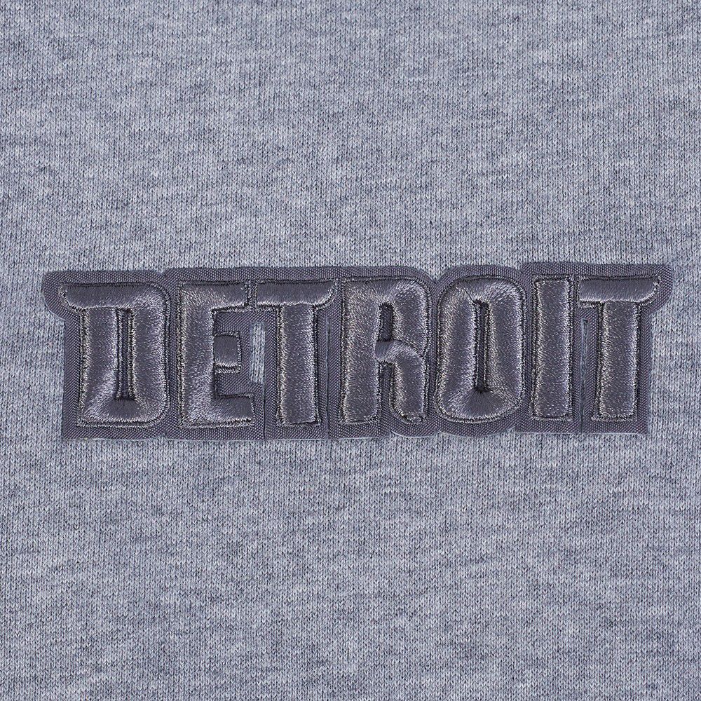 Pro Standard Men's Detroit Pistons Grey Neutral Drop Fleece Hoodie product image