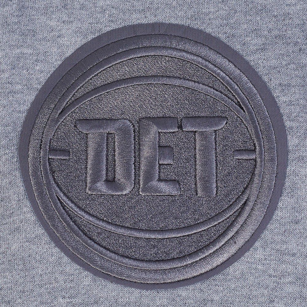 Pro Standard Men's Detroit Pistons Grey Neutral Drop Fleece Hoodie product image
