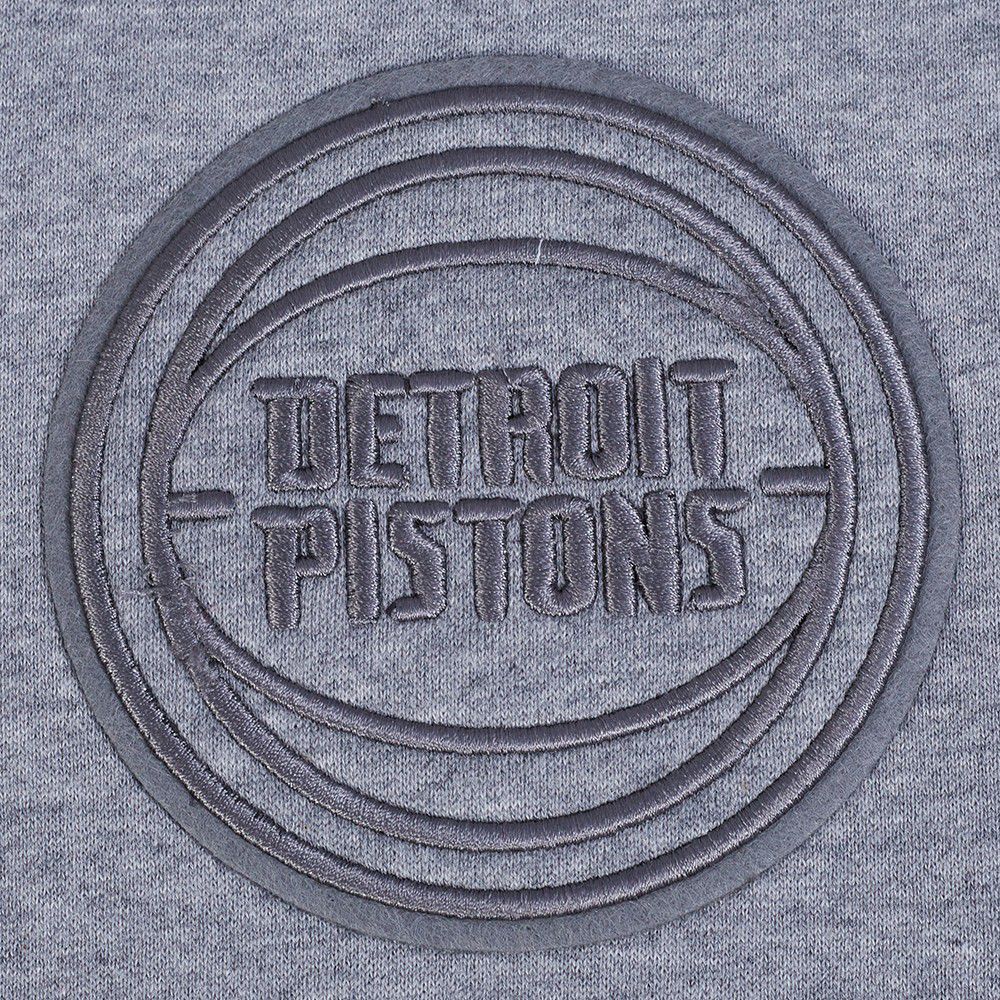 Pro Standard Men's Detroit Pistons Grey Neutral Drop Fleece Hoodie product image