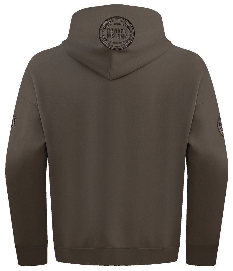 Pro Standard Men's Detroit Pistons Taupe Neutral Drop Fleece Hoodie product image
