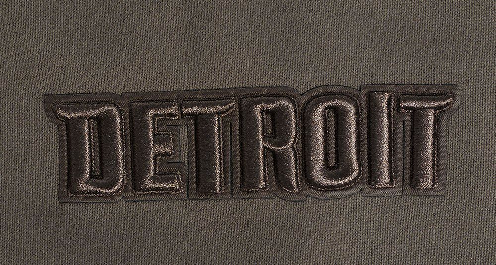 Pro Standard Men's Detroit Pistons Taupe Neutral Drop Fleece Hoodie product image