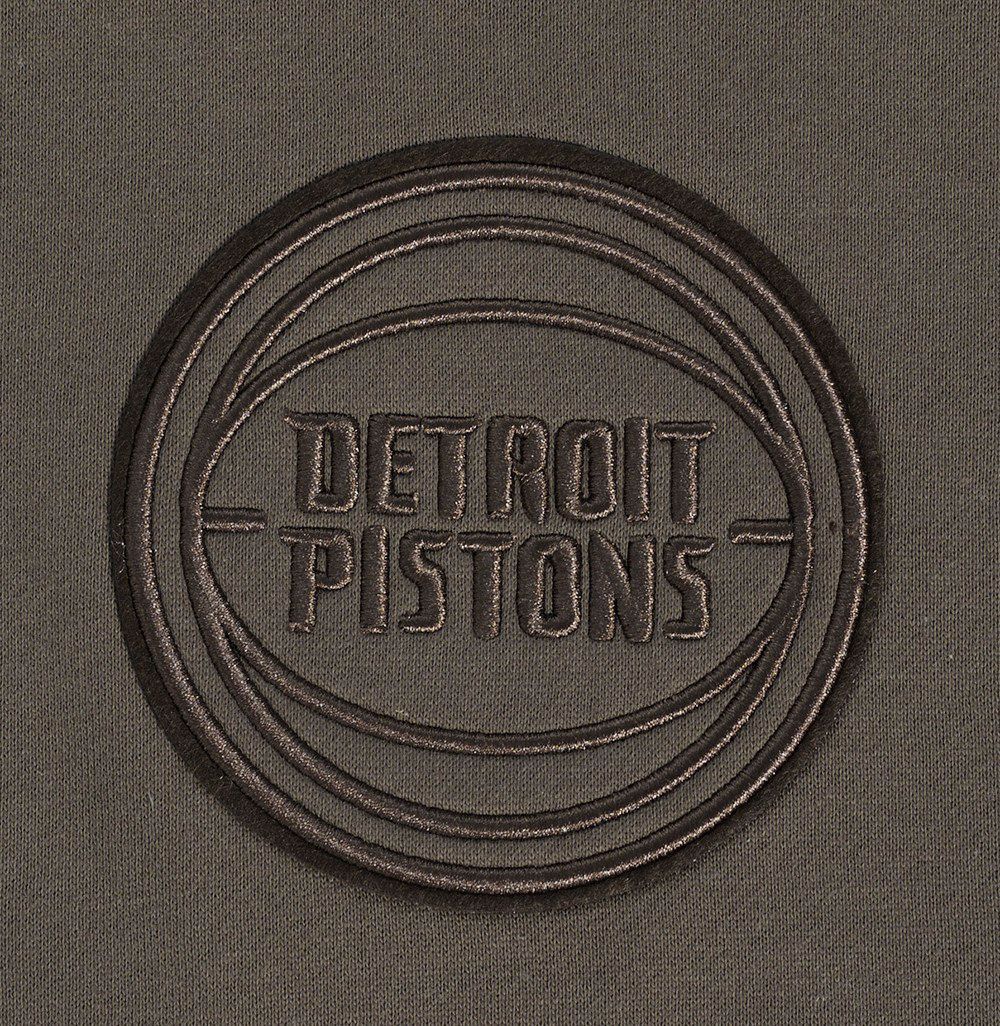 Pro Standard Men's Detroit Pistons Taupe Neutral Drop Fleece Hoodie product image