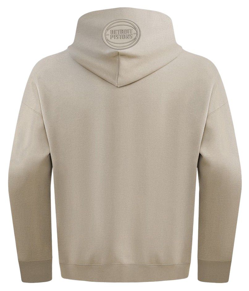 Pro Standard Men's Detroit Pistons Taupe Neutral Drop Shoulder Fleece Hoodie product image