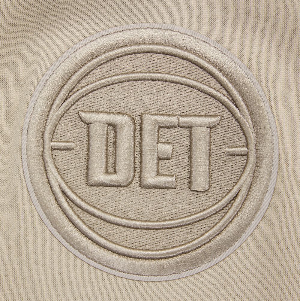 Pro Standard Men's Detroit Pistons Taupe Neutral Drop Shoulder Fleece Hoodie product image