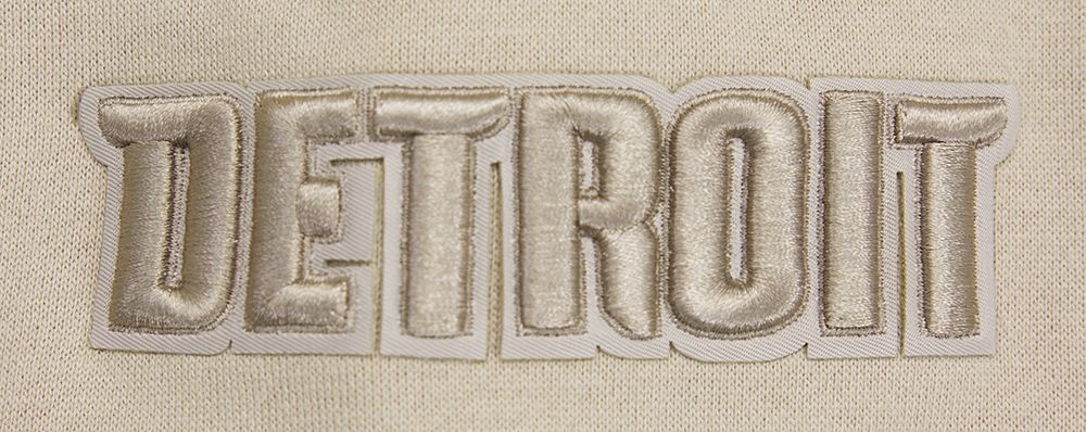 Pro Standard Men's Detroit Pistons Taupe Neutral Drop Shoulder Fleece Hoodie product image