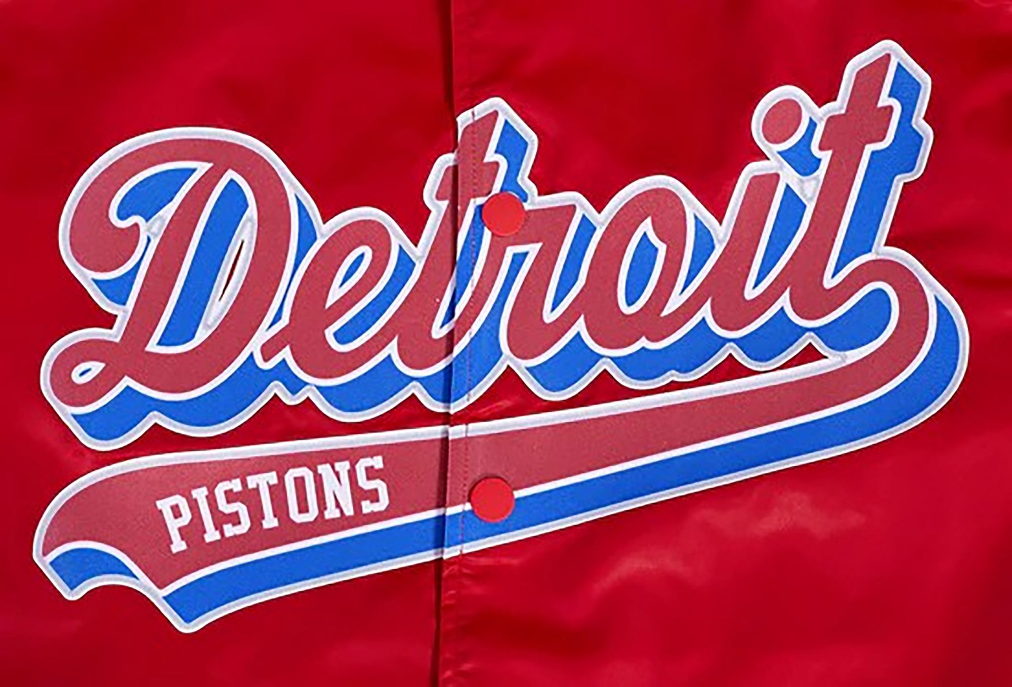 Pro Standard Men's Detroit Pistons SCript Red Jacket product image