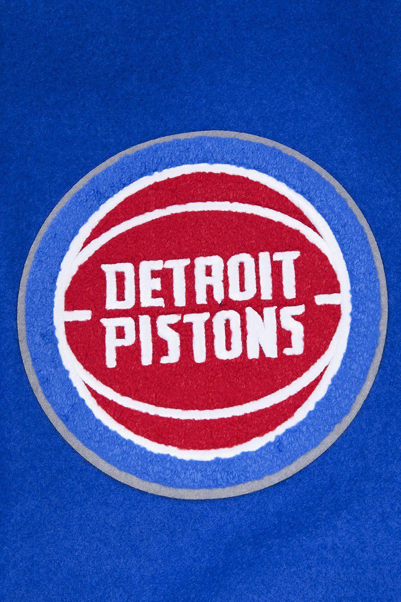 Pro Standard Men's Detroit Pistons Royal Classic Wool Varsity Jacket product image