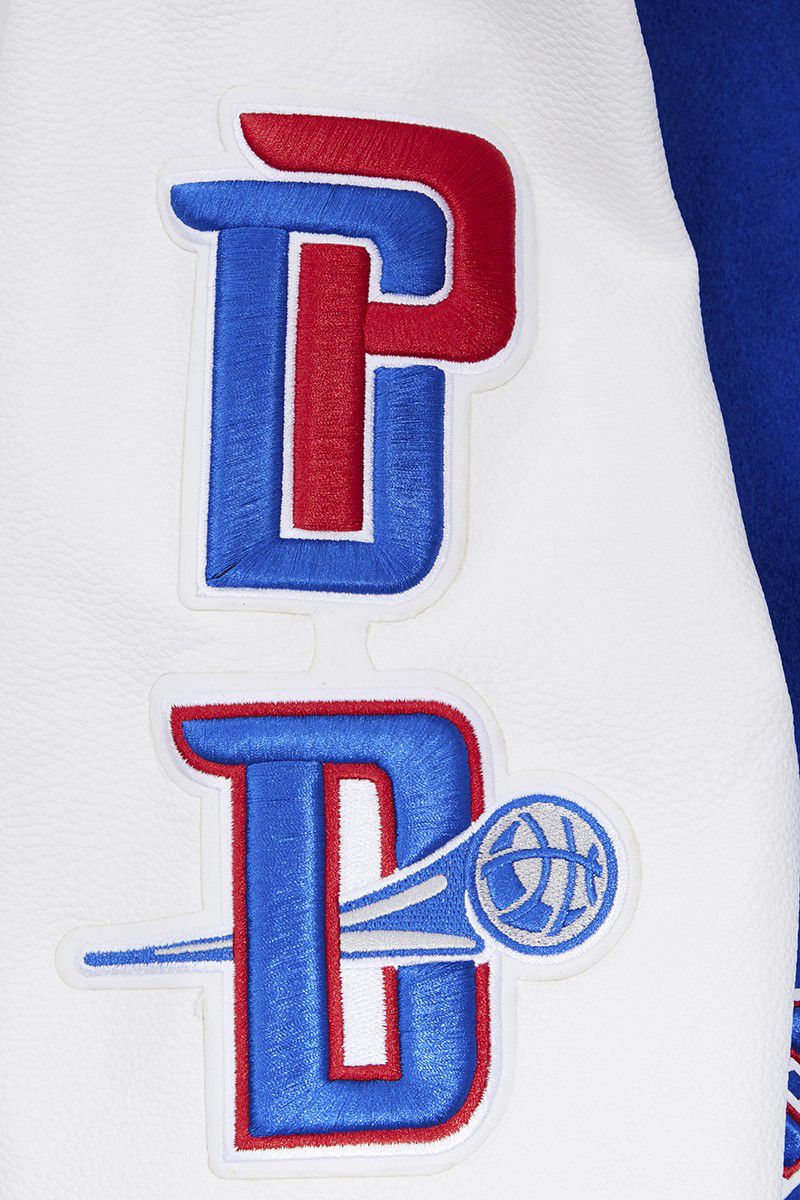 Pro Standard Men's Detroit Pistons Royal Classic Wool Varsity Jacket product image