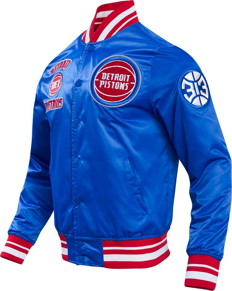 Pro Standard Adult Detroit Pistons Blue Retro Classic Satin Jacket product image