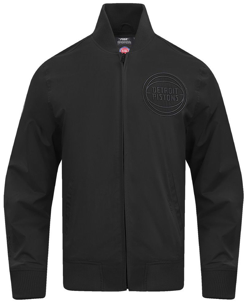 Pro Standard Men's Detroit Pistons Black Neutral Twill Jacket product image