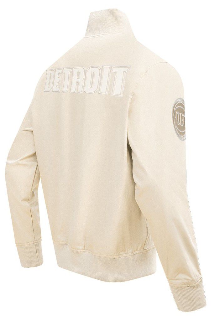 Pro Standard Men's Detroit Pistons Off White Neutral Twill Jacket product image