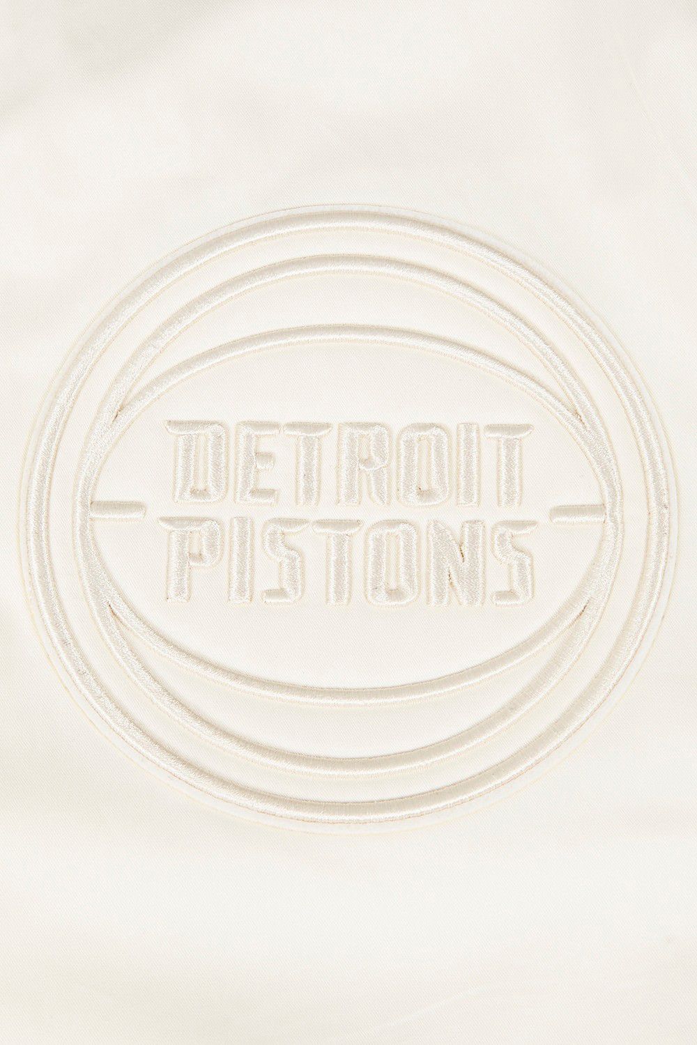 Pro Standard Men's Detroit Pistons Off White Neutral Twill Jacket product image