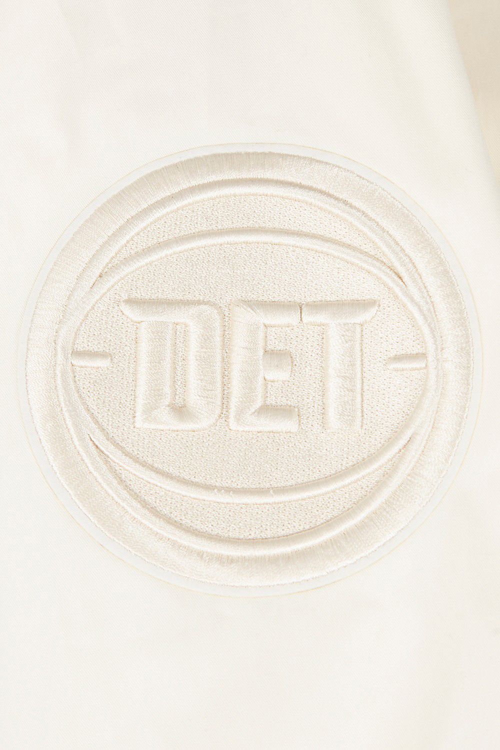 Pro Standard Men's Detroit Pistons Off White Neutral Twill Jacket product image