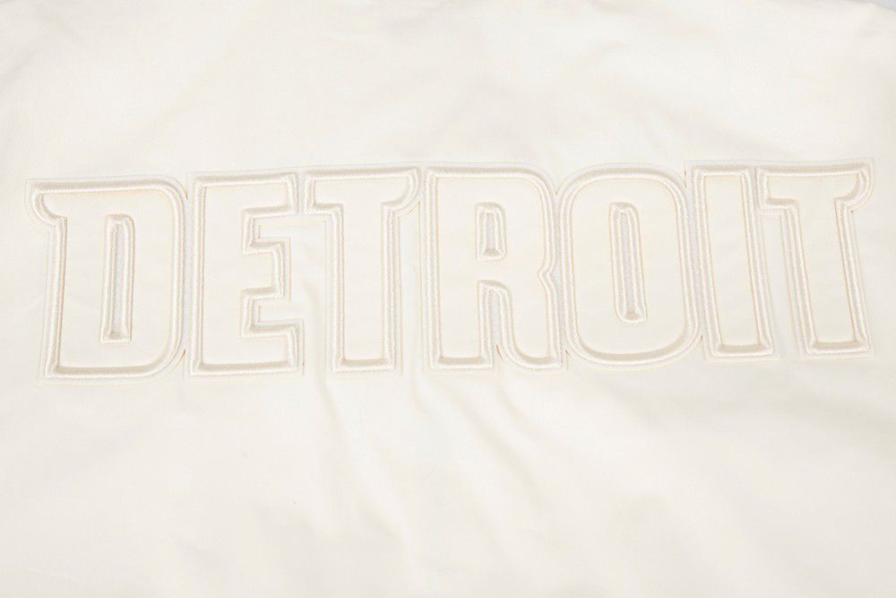 Pro Standard Men's Detroit Pistons Off White Neutral Twill Jacket product image