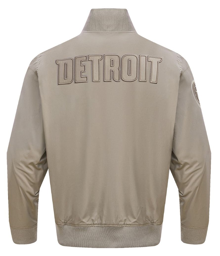 Pro Standard Men's Detroit Pistons Taupe Neutral Twill Jacket product image