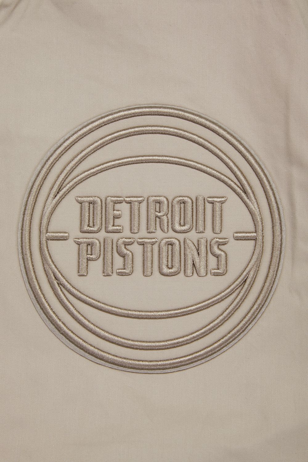 Pro Standard Men's Detroit Pistons Taupe Neutral Twill Jacket product image
