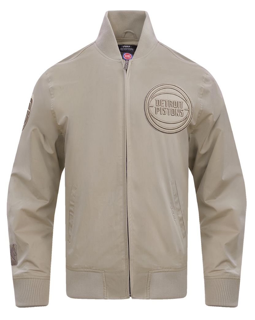 Pro Standard Men's Detroit Pistons Taupe Neutral Twill Jacket product image