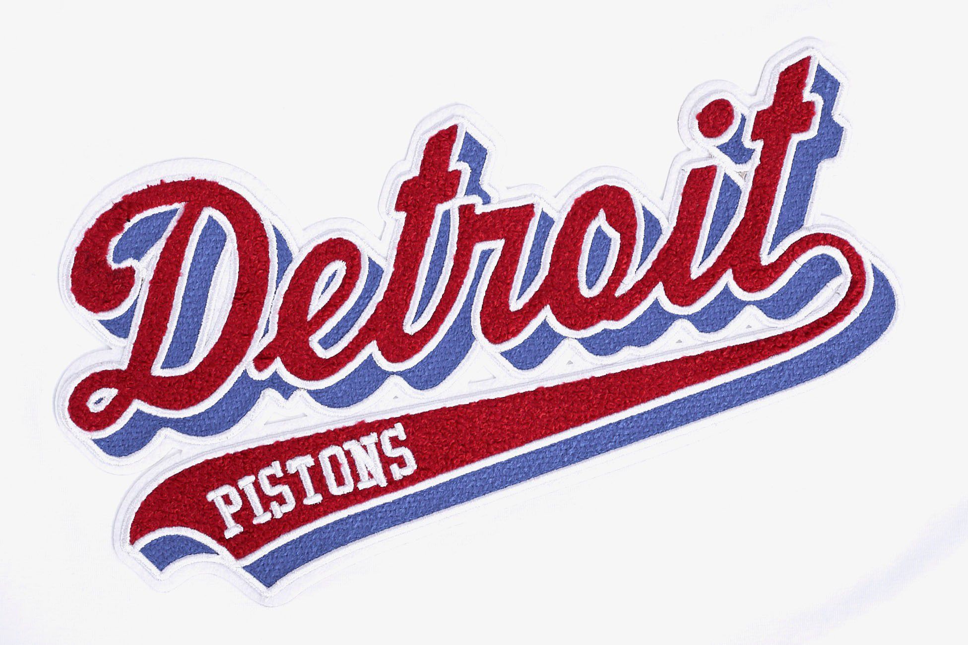 Pro Standard Women's Detroit Pistons Script White Boxy T-Shirt product image