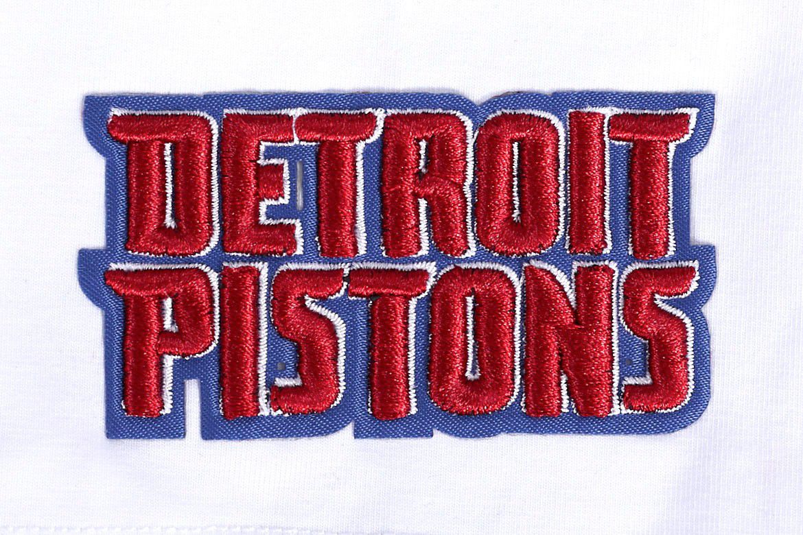 Pro Standard Women's Detroit Pistons Script White Boxy T-Shirt product image