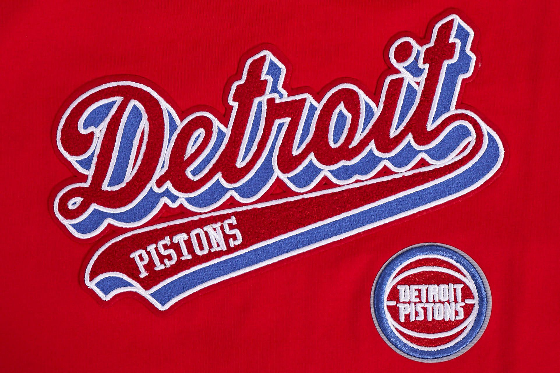 Pro Standard Women's Detroit Pistons Script Red T-Shirt product image