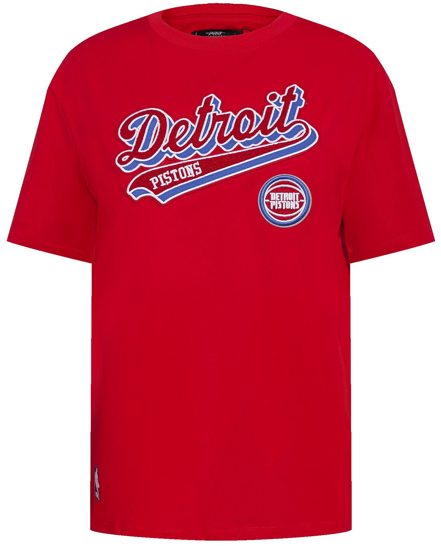 Pro Standard Women's Detroit Pistons Script Red T-Shirt product image