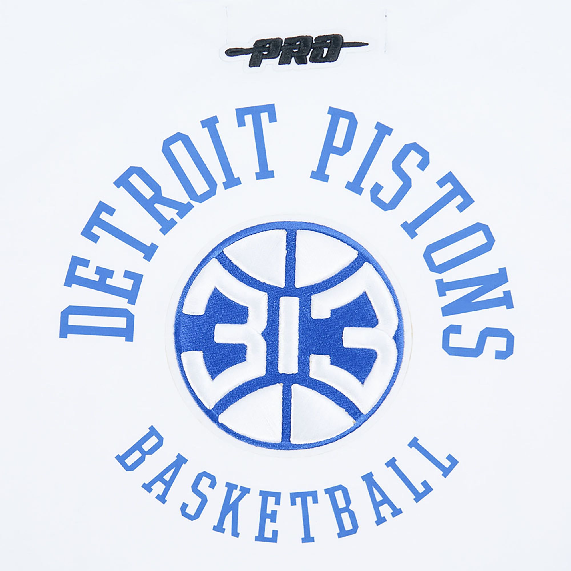 Pro Standard Women's Detroit Pistons White Crest Emblem Boxy T-Shirt product image